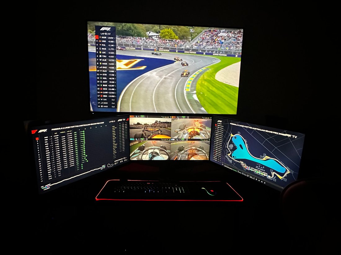 backwardsracing's viewing setup