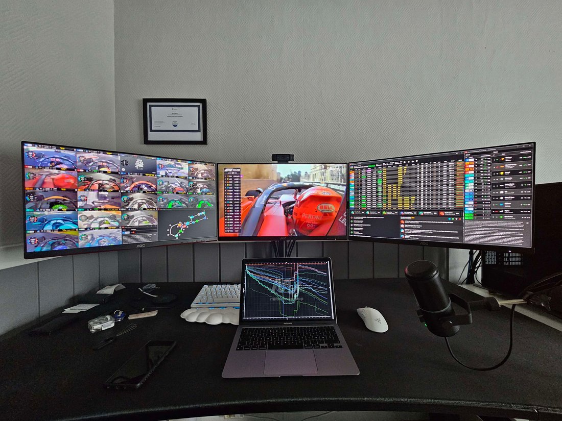 Belko's viewing setup