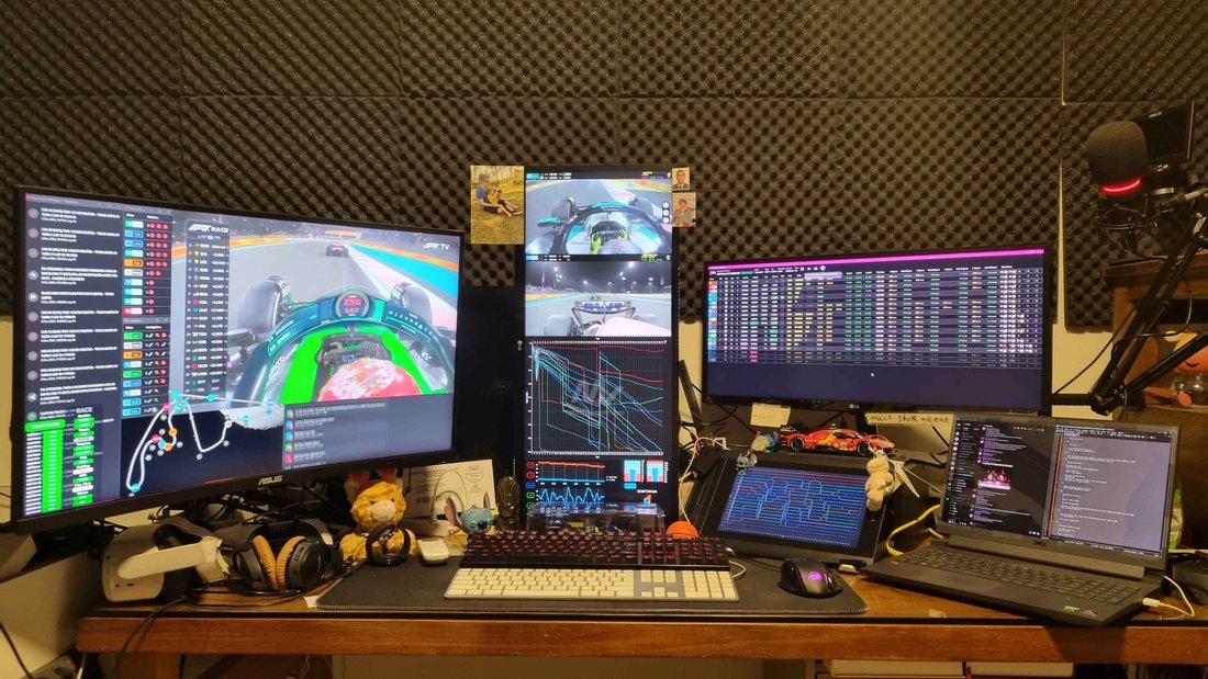 flip's viewing setup