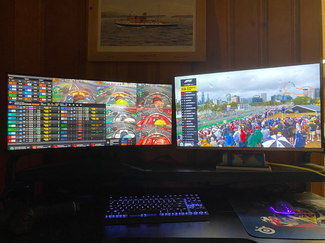 Jay's viewing setup